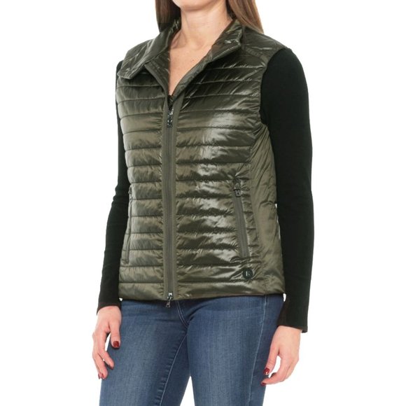NEW Bogner Mabeli Puffer Vest! 10 12 16 Shimmery Olive Green Bogner 